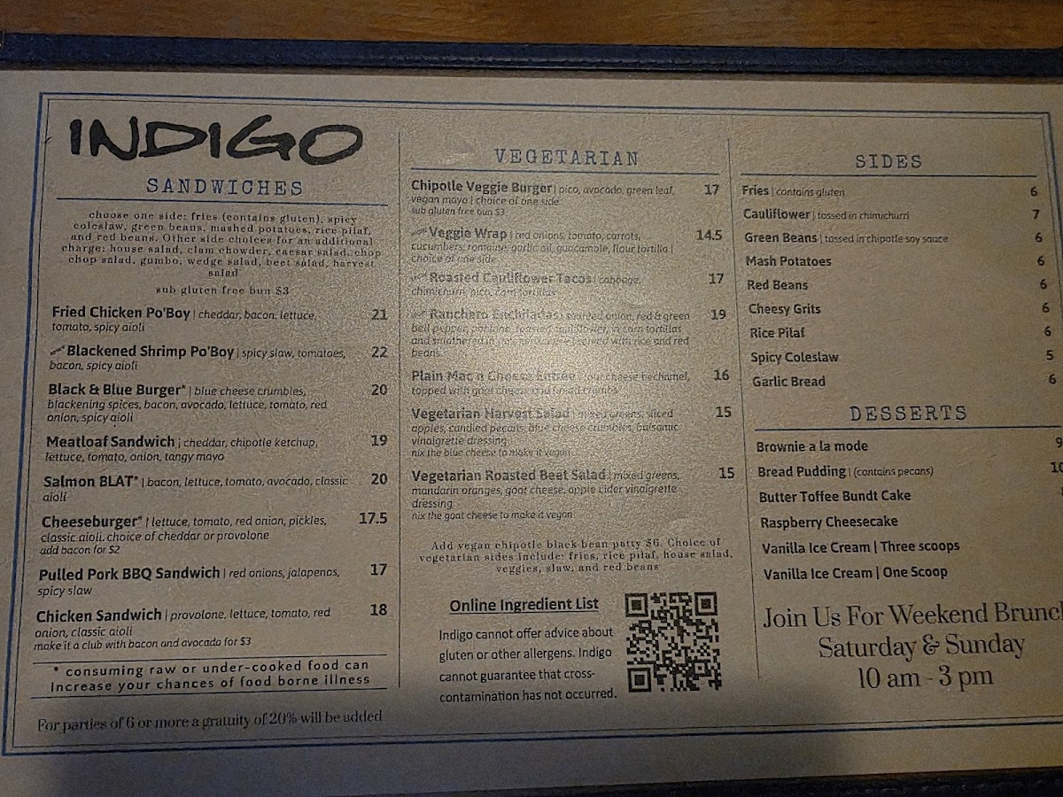Indigo Lynnwood Menu - Image 2